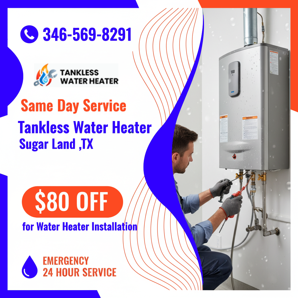 install heater Sugar Land TX